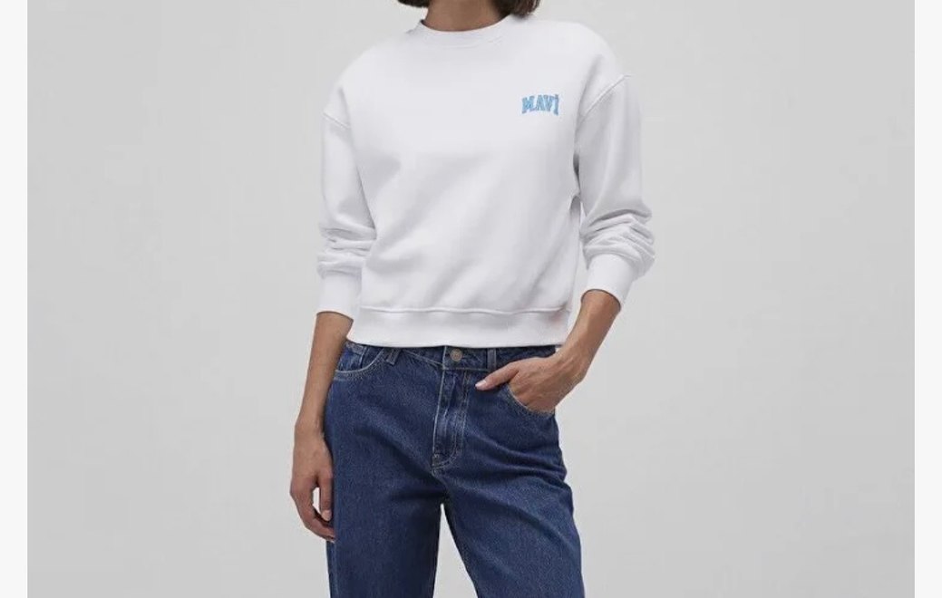 Mavi Oversize Sweatshirt - Görsel 3