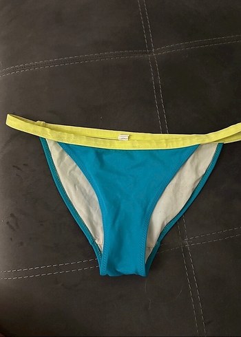 Mavi ve Sarı Strappy Bikini Altı