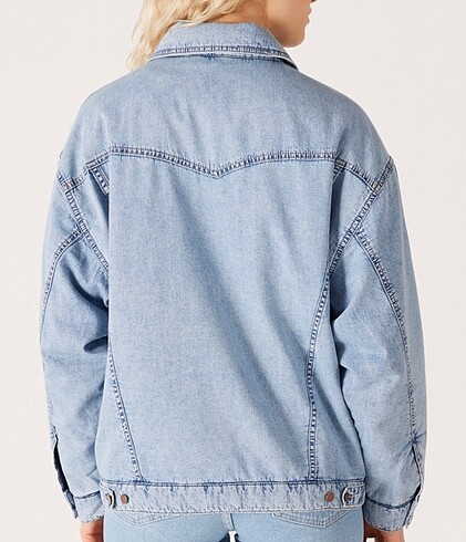 m Beden WRANGLER Trucker Jean Denim Kot Ceket