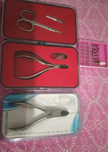 Renkli Pembe Manikür ve Pedikür Seti - Görsel 2