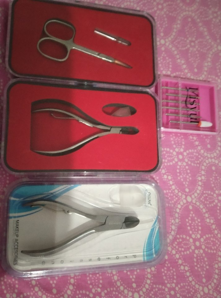 Renkli Pembe Manikür ve Pedikür Seti - Görsel 2