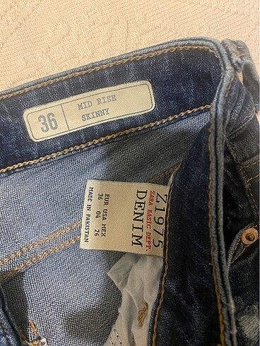 36 Beden Zara kot pantolon