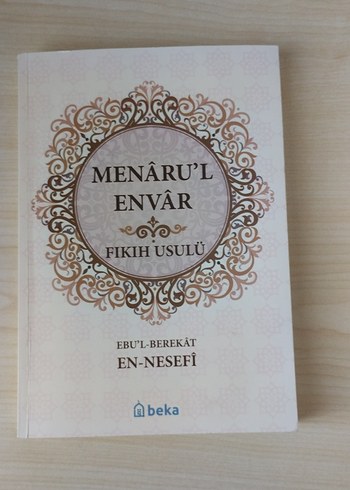 Menaru'l Envar Fıkıh Usulü Kitabı