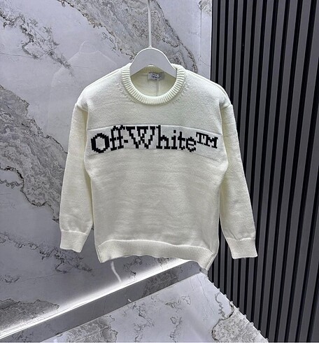 Off-White Premium Örme Triko