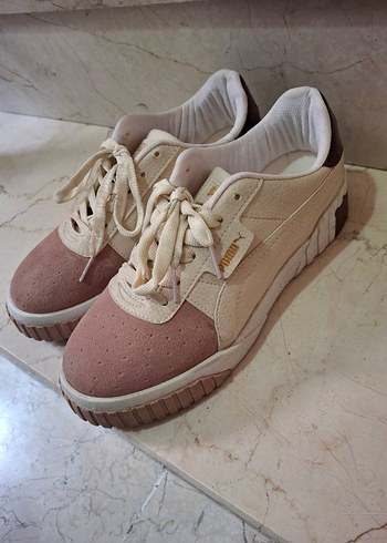 Puma Pembe Spor Ayakkabı Blok Topuklu