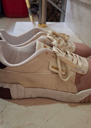 39 Beden pembe Renk Puma Pembe Spor Ayakkabı Blok Topuklu