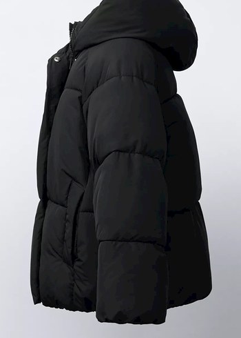 Zara Siyah Orjinal 11-12 Kız Çocuk Kışlık Mont - Görsel 6