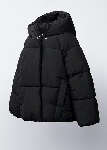 Zara Siyah Orjinal 11-12 Kız Çocuk Kışlık Mont - Görsel 2