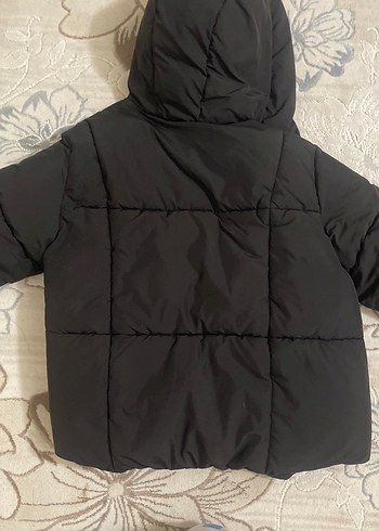 Zara Siyah Orjinal 11-12 Kız Çocuk Kışlık Mont - Görsel 5