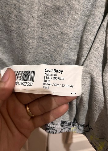 Renkli Baskılı Kapüşonlu Erkek Çocuk Yağmurluk - Görsel 5