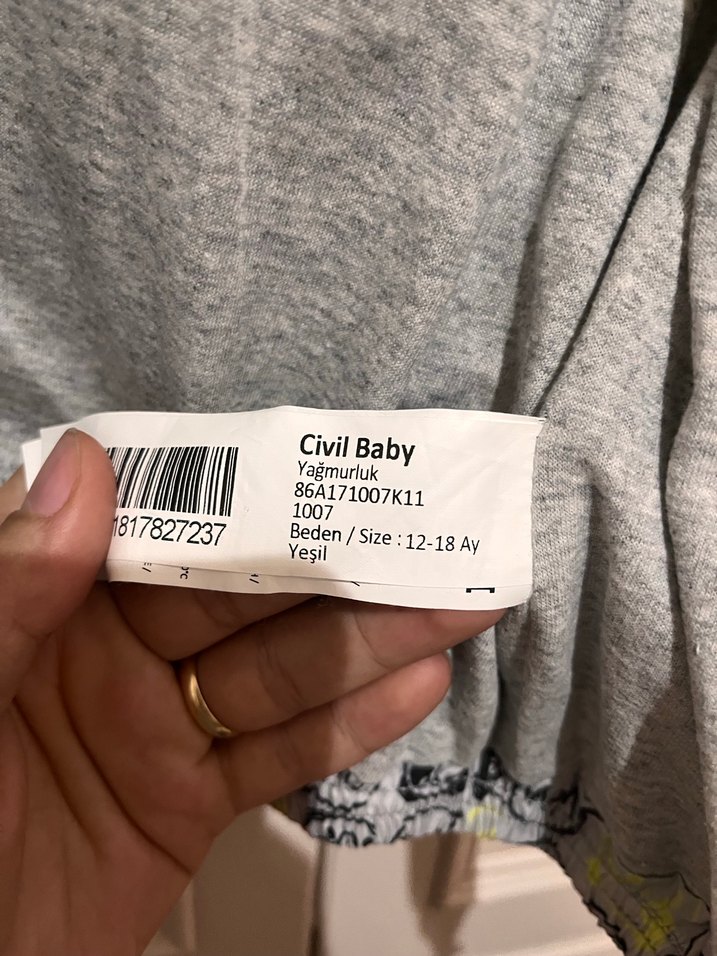 Renkli Baskılı Kapüşonlu Erkek Çocuk Yağmurluk - Görsel 5