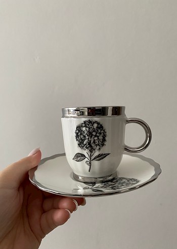 Acar Çiçek Desenli Porselen Fincan seti