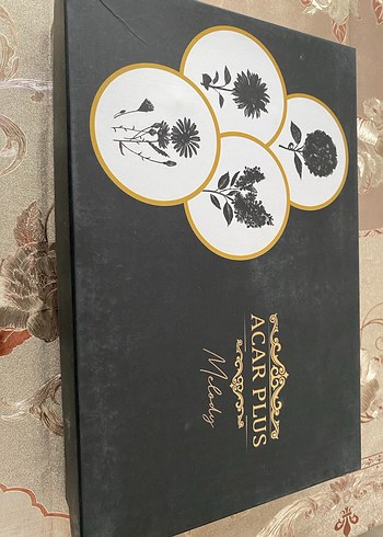  Beden Acar Çiçek Desenli Porselen Fincan seti