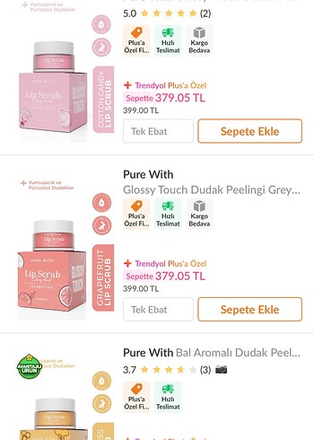 Glossy Touch Dudak Peelingi - Görsel 5