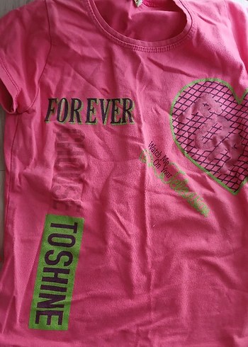 Düğmeli Beyaz Kız Çocuk Kısa Kollu Tişört - Görsel 2