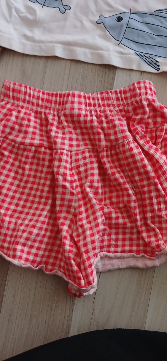 Düğmeli Beyaz Kız Çocuk Kısa Kollu Tişört - Görsel 5