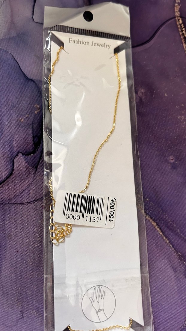 Yıldız Detaylı Altın Renk Kadın El Zinciri - Görsel 3