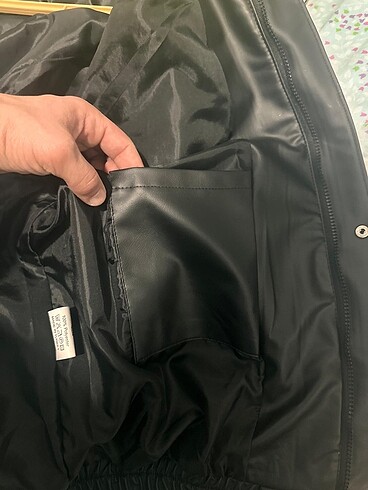 l Beden siyah Renk Erkek oversize deri ceket
