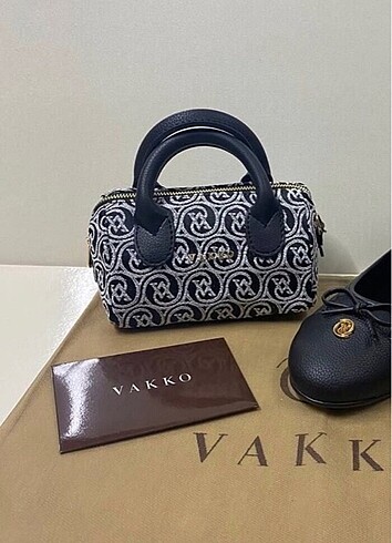 Vakko dokuma mini speedy çanta