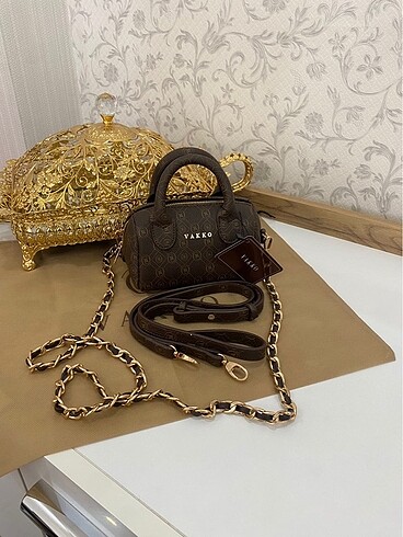 Vakko zincirli mini speedy çanta