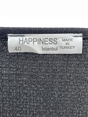 40 Beden siyah Renk Happiness Uzun Elbise %70 İndirimli.