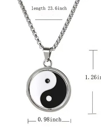  Beden Yin yang kolye.