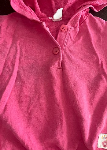 LC Waikiki Pembe Bebek Kız Kapüşonlu Takım