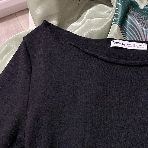 Kadın blüz koton BERSHKA