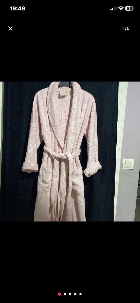 Pembe Bohem Bornoz - Görsel 2