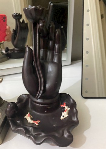 Altın Renkli Koç Figürlü Küllük - Görsel 3