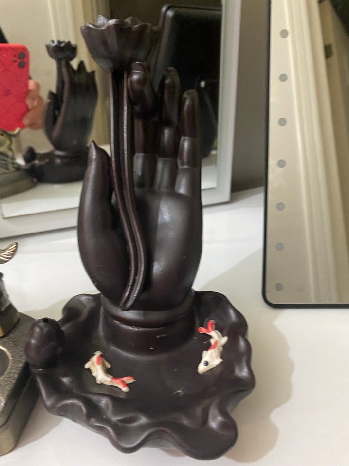 Altın Renkli Koç Figürlü Küllük - Görsel 3