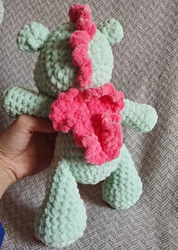  Beden Turkuaz Renkli Peluş Oyuncak Hipopotam