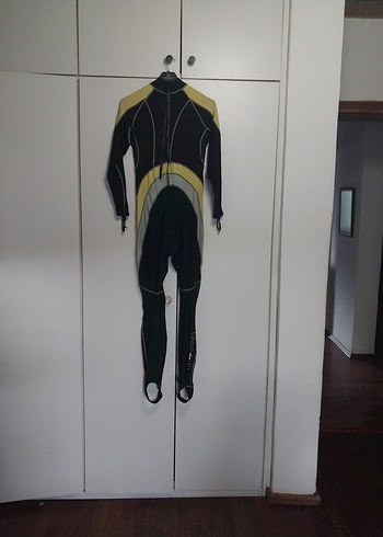 Erkek Siyah-Sarı Dalış/Su Sporları Tulumu.05mm kalın, 
M beden - Görsel 4