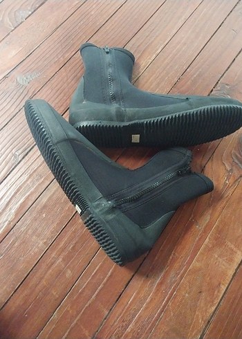 Fermuarlı Siyah Erkek daliş veya su sporları Botu,XL beden - Görsel 5