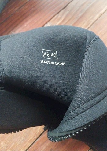 Fermuarlı Siyah Erkek daliş veya su sporları Botu,XL beden - Görsel 6