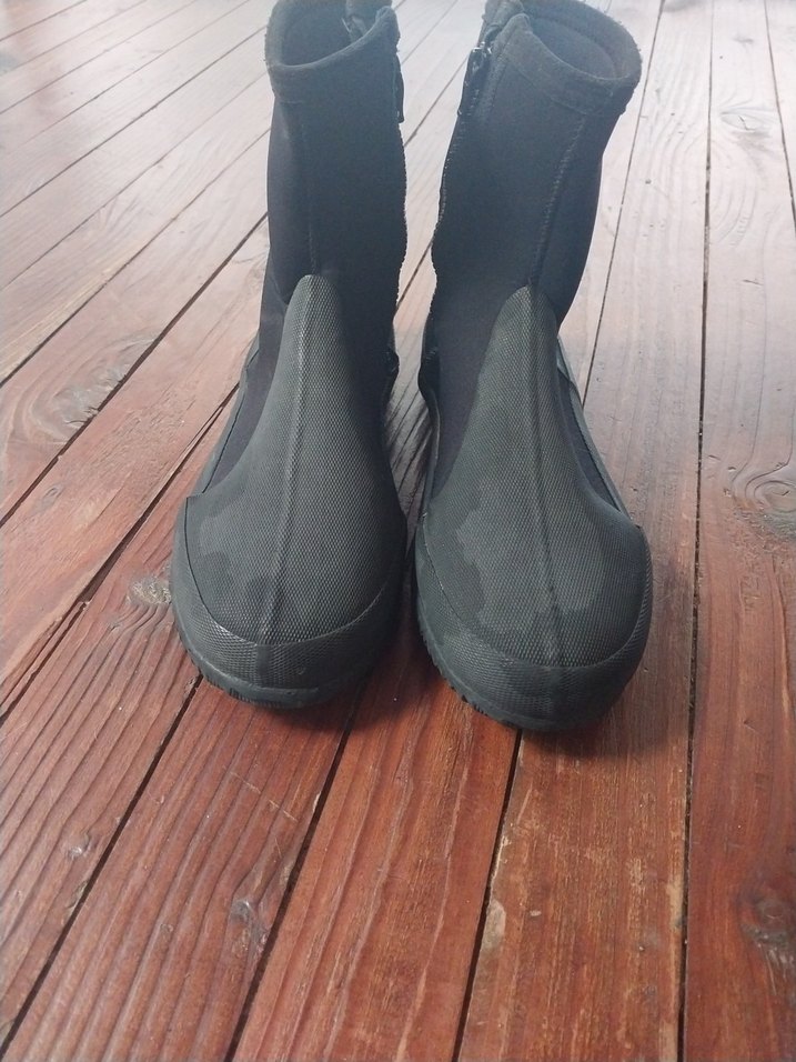 Fermuarlı Siyah Erkek daliş veya su sporları Botu,XL beden - Görsel 4