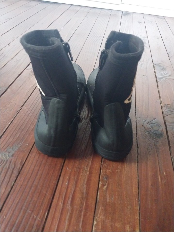 Fermuarlı Siyah Erkek daliş veya su sporları Botu,XL beden - Görsel 2