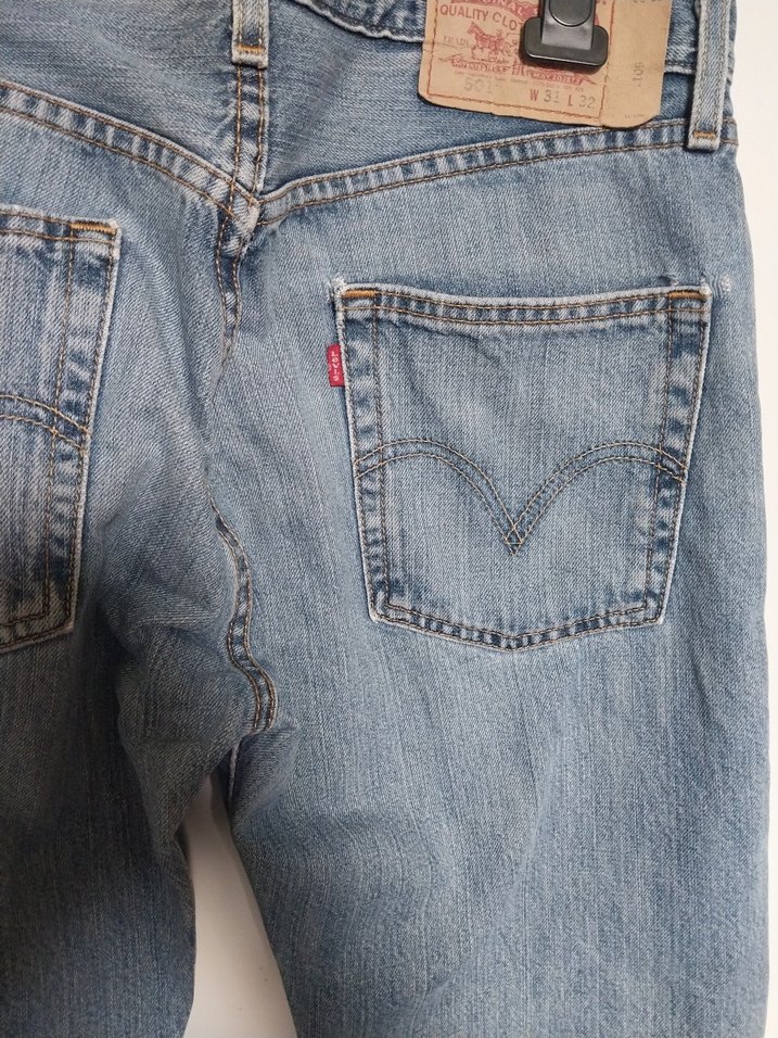 Levi's 501 Jean,YK2 ,çok iyi durumda. Bel 33 - Görsel 3