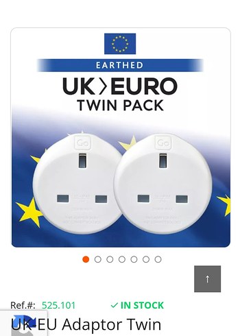 Beyaz Seyahat Adaptörü UK-EU çiftli paket,Yeni - Görsel 4