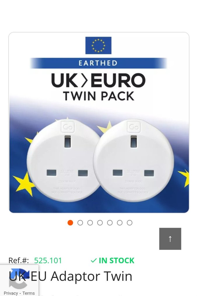 Beyaz Seyahat Adaptörü UK-EU çiftli paket,Yeni - Görsel 4