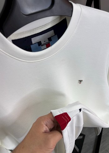 Diğer Beyaz modal kumaş Uzun Kollu Sweatshirt