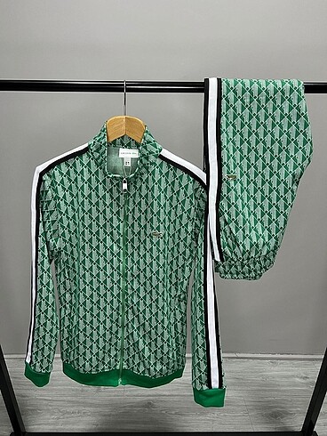 YEŞİL LACOSTE EŞOFMAN TAKIMI
