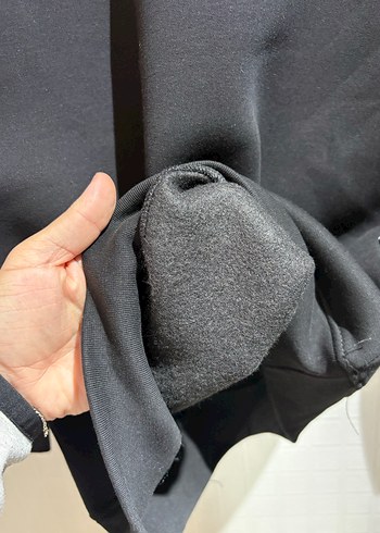 Beden için mesaj atabilirsiniz Siyah Bisiklet Yaka Sweatshirt - Görsel 2