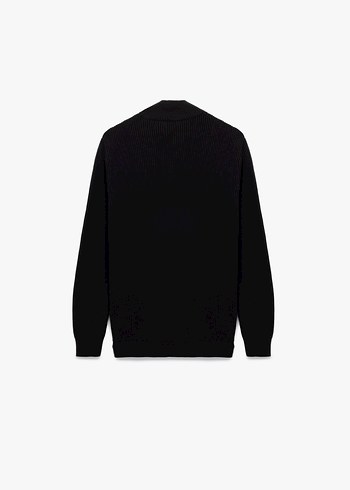 Siyah Fermuarlı Erkek Sweatshirt - Görsel 2