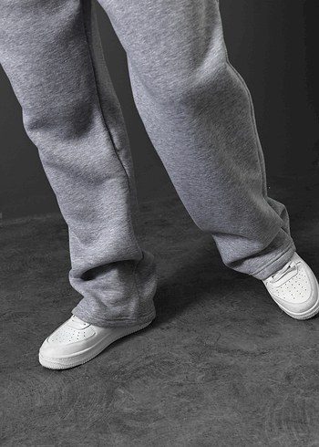 Gri Erkek Rahat Kesim Eşofman Altı - Görsel 3