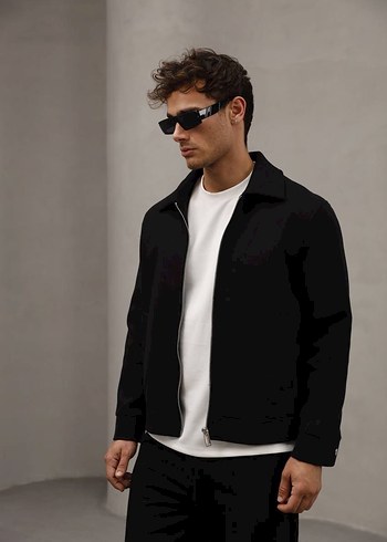 Erkek Siyah Günlük Street Wear Ceket - Görsel 2