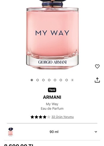  Beden Renk Giorgio Armani My Way Eau de Parfum