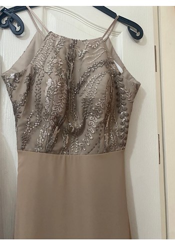 İşlemeli Uzun Abiye - Görsel 2