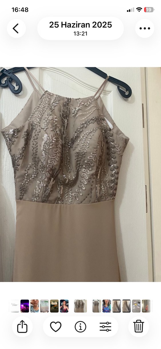 İşlemeli Uzun Abiye - Görsel 2