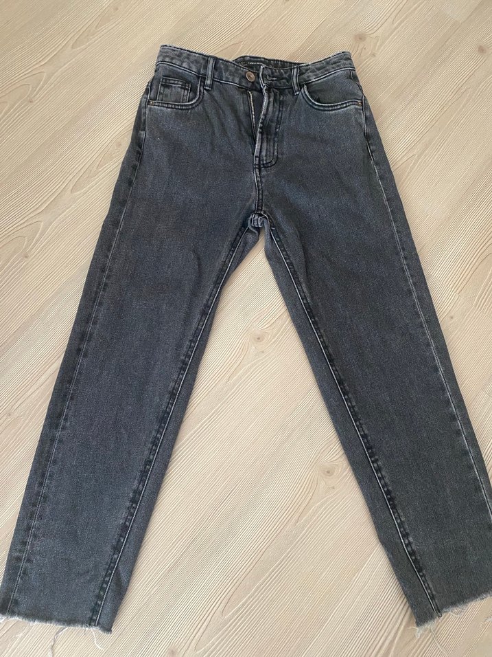 Gri  Denim Pantolon - Görsel 2